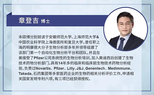 K8官网生物技术药物分析部主任章登吉博士